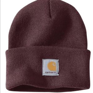 Deep Wine Carhartt Acrylic Watch Beanie